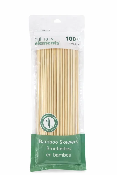 Brochetas de Bambú para Cocina