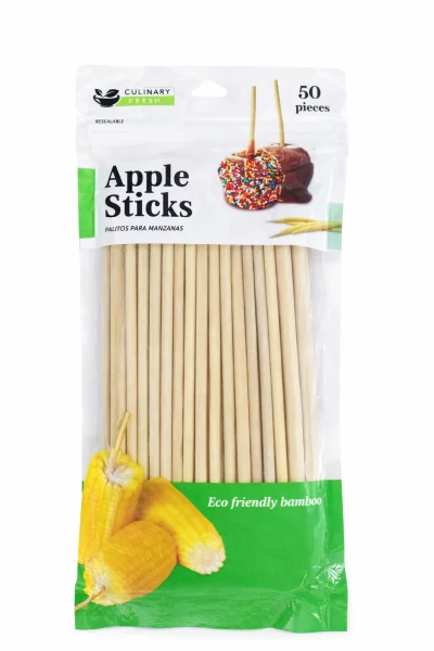 Palitos para Manzanas de Bambú