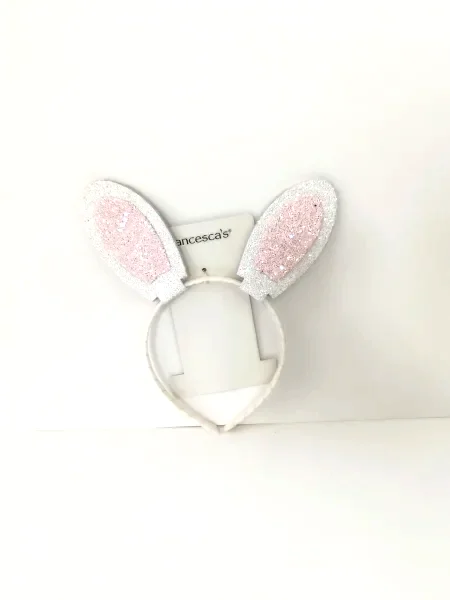 Diadema para Niña con Orejas de Conejo Brillantes