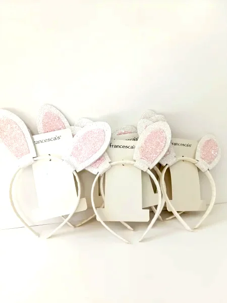 Diadema para Niña con Orejas de Conejo Brillantes
