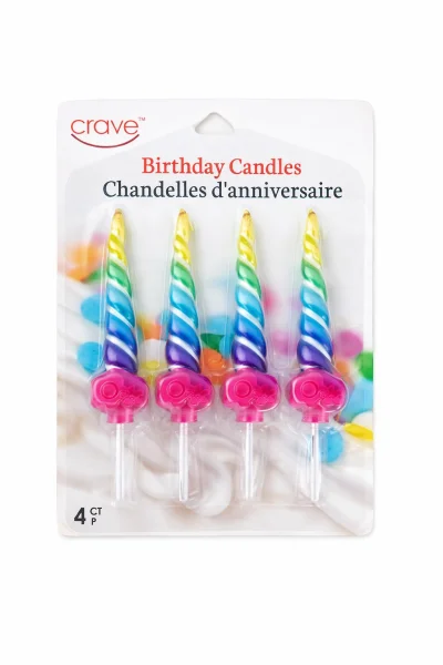 Velas de cumpleaños en colores surtidos